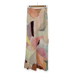 ASOS Edition bias maxi skirt in abstract crystal print Size US 4